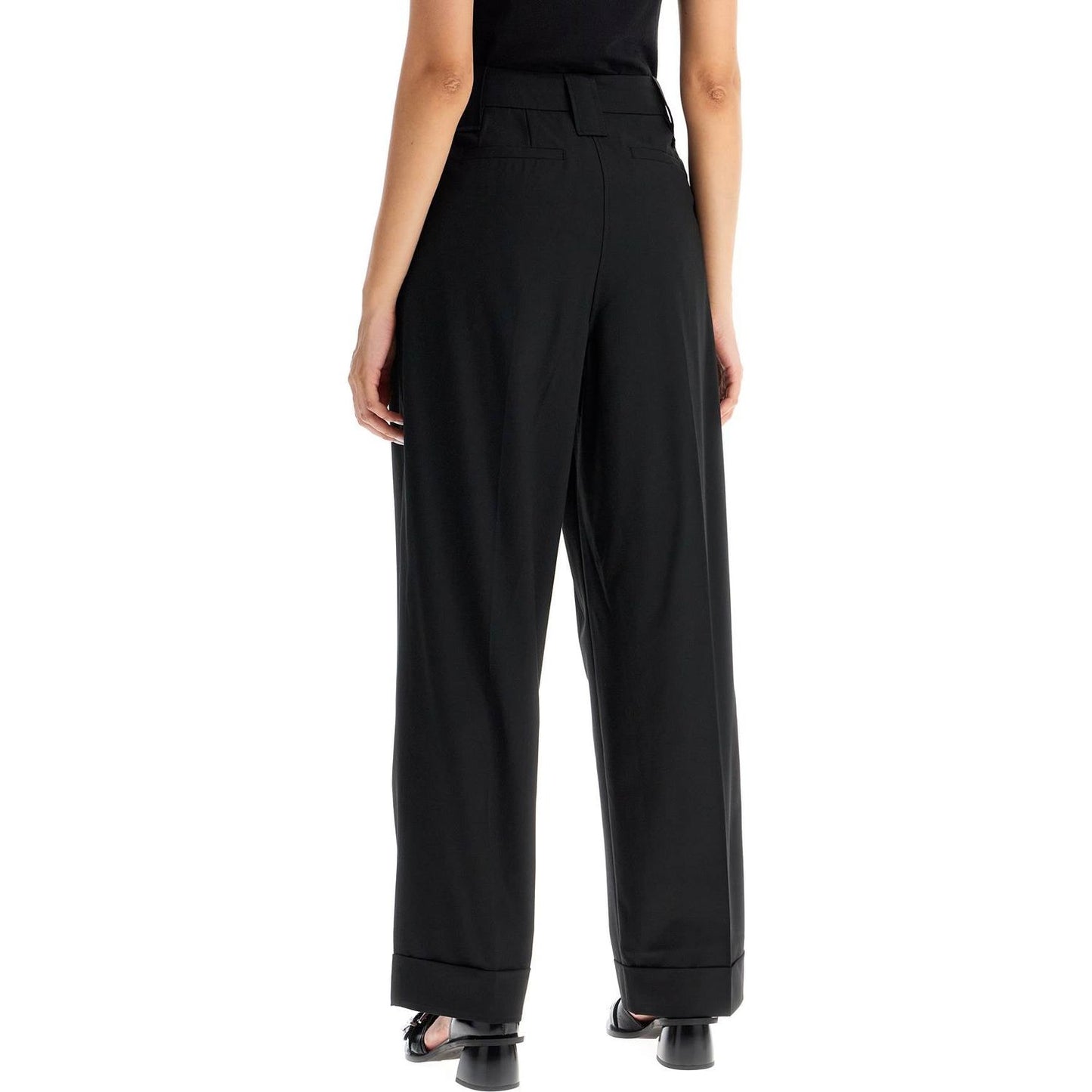 Ganni "flowy trousers with two pleat” Trousers Ganni