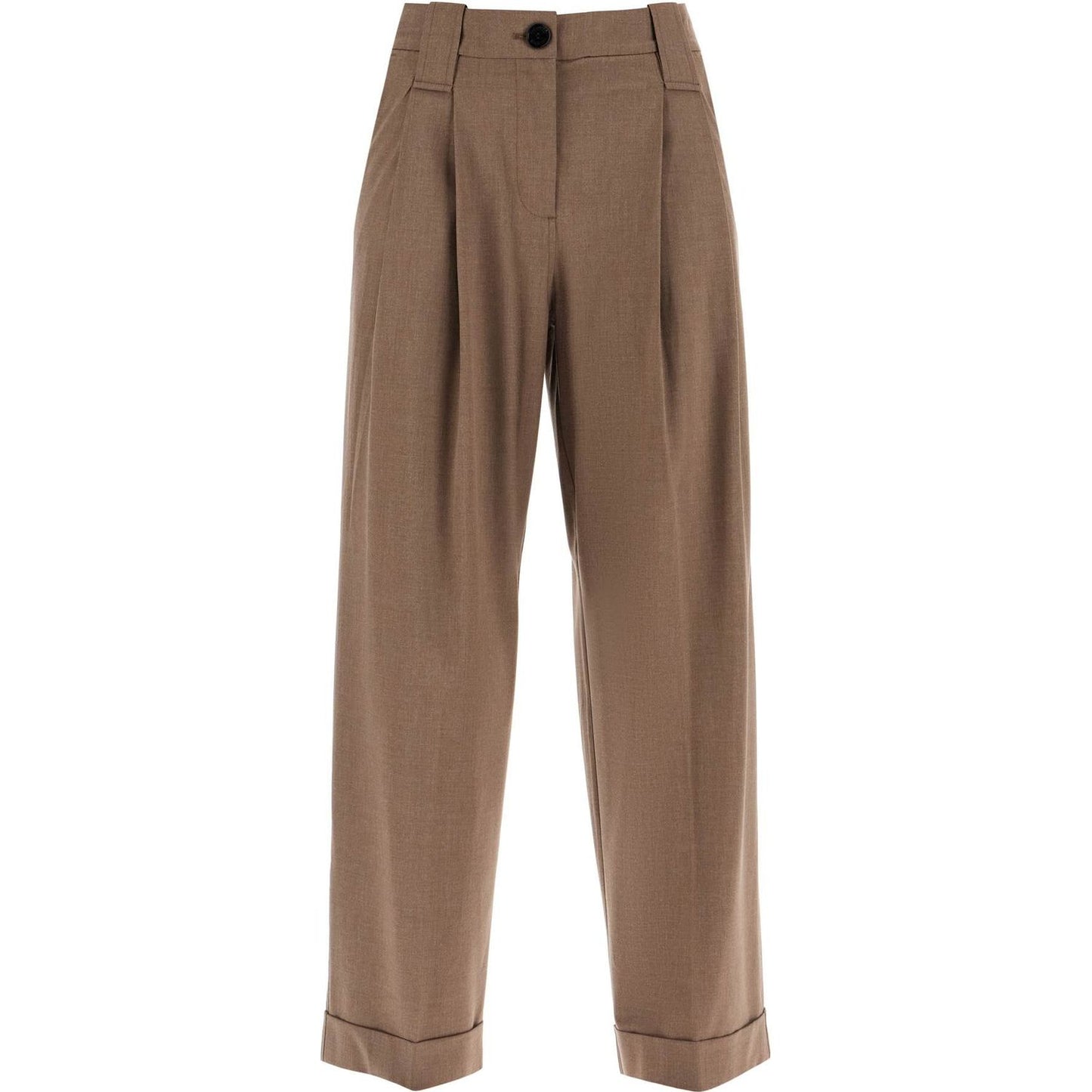 Ganni "flowy trousers with two ple Trousers Ganni