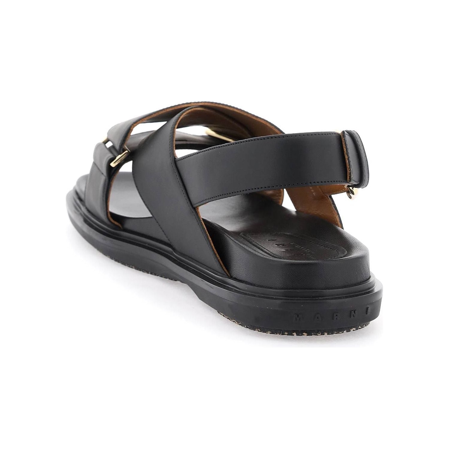 Marni fussbett leather sandals