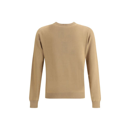 Fendi Beige Fleece Wool Sweatshirt Fendi