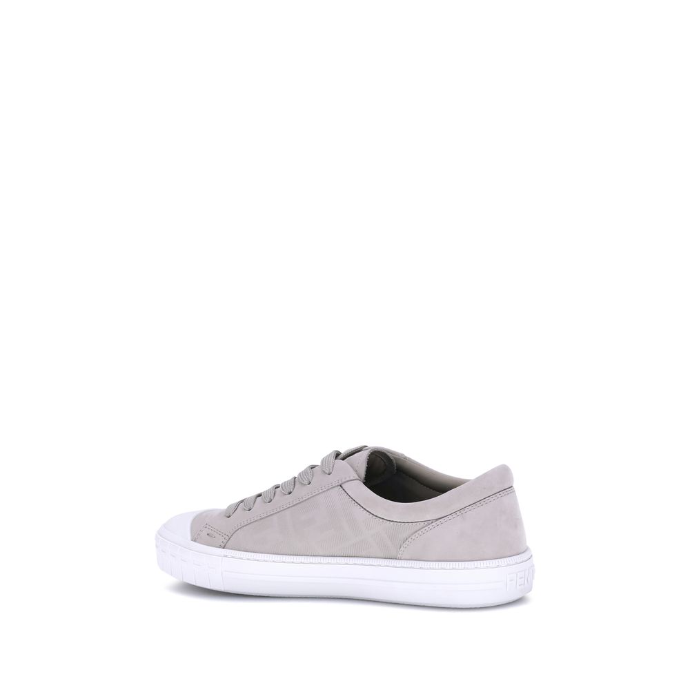 Fendi Beige Rubber Low Top Sneakers Fendi