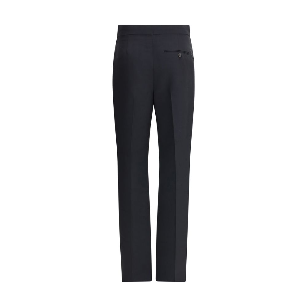 Ferragamo Black Viscose Casual Pants