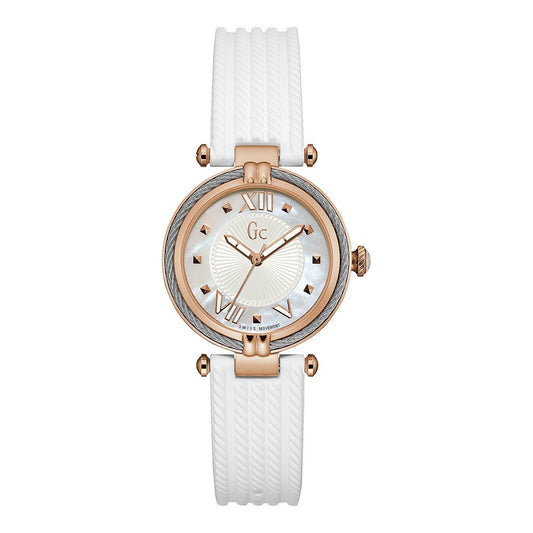 GC White Synthetic Dress Watch GC