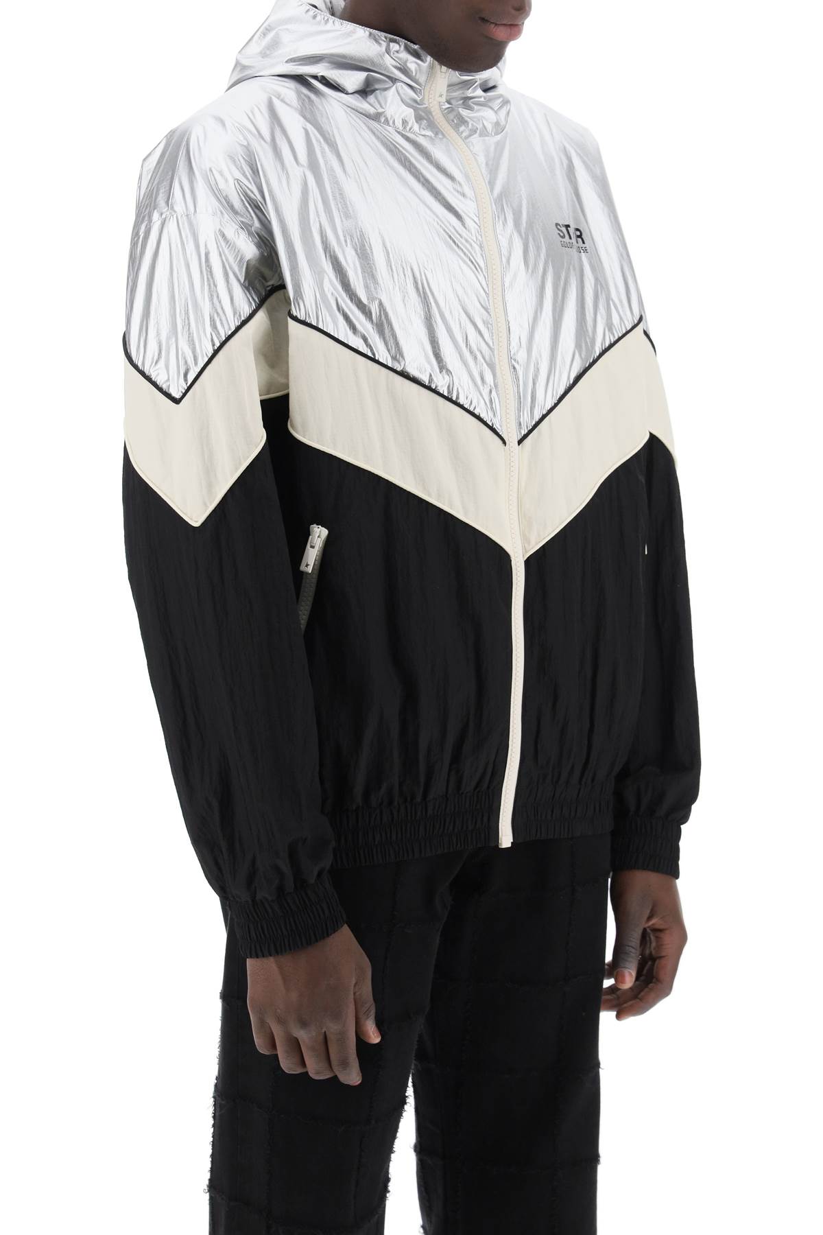 Golden Goose Golden Goose lens patchwork jacket