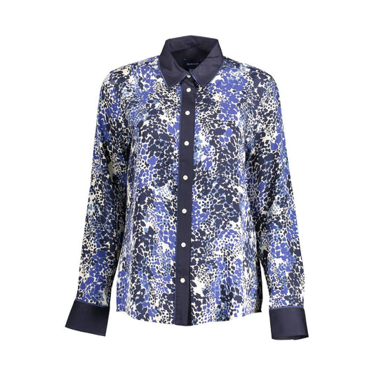 Gant Blu Lyocell Women Shirt Gant