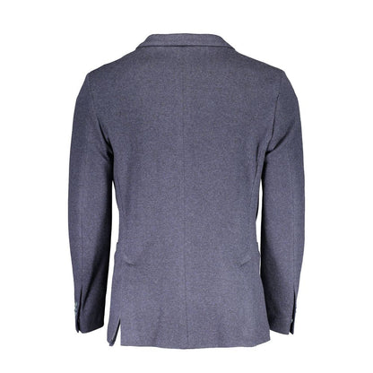 Gant Blue Cotton Blazer Jacket Gant