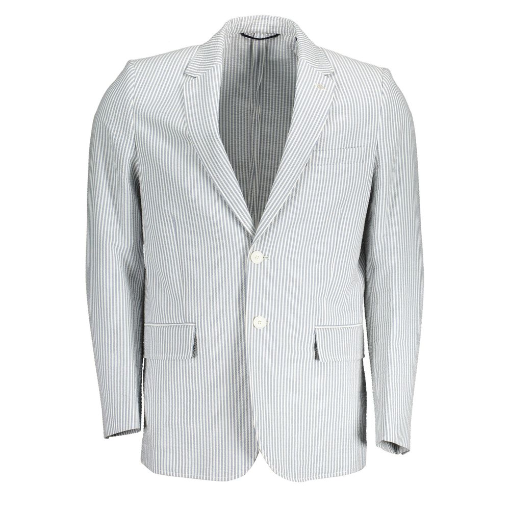 Gant White Cotton Men Jacket Gant