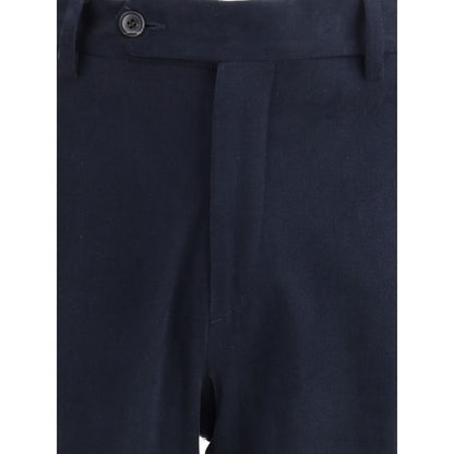 Germano Blue Cotton Chino Pants