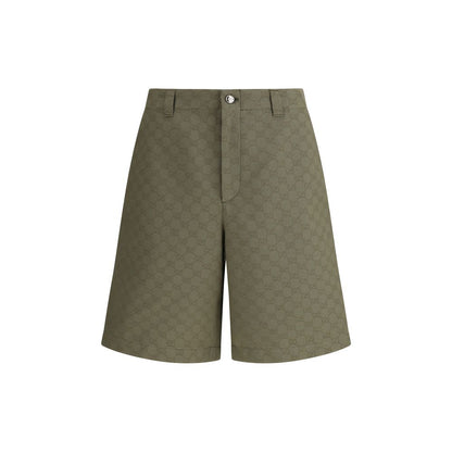 Gucci Bicolor Cotton Bermuda Shorts Gucci