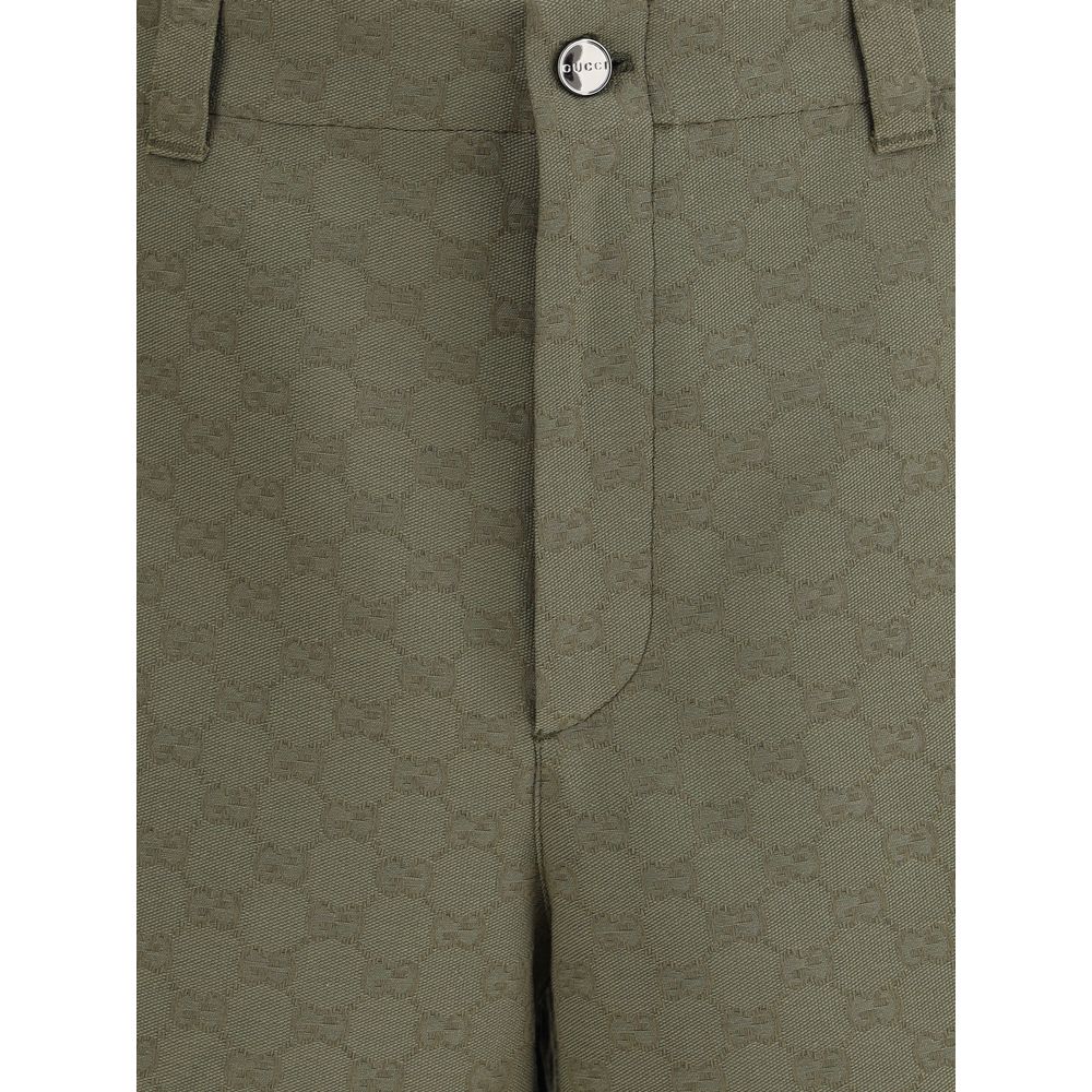 Gucci Bicolor Cotton Bermuda Shorts Gucci