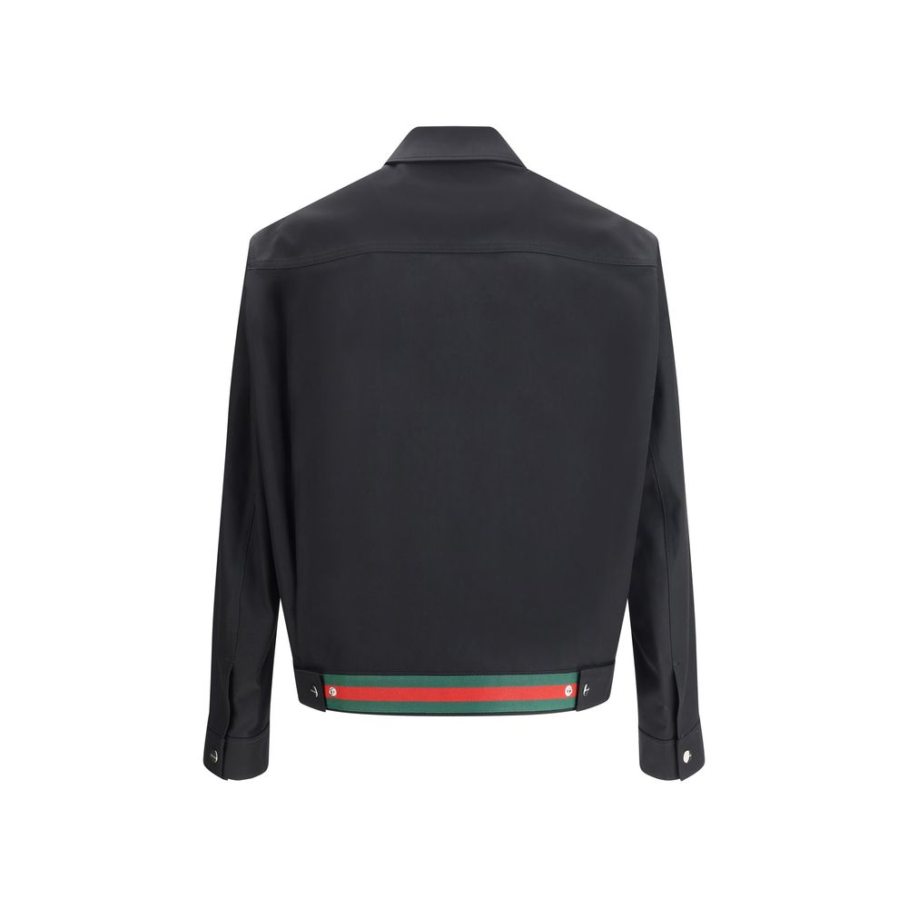 Gucci Black Cotton Shell Jacket Gucci