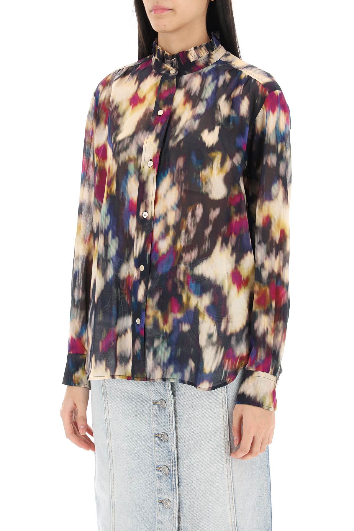 Isabel Marant Etoile gamble shirt with shaded motif Topwear Isabel Marant Etoile