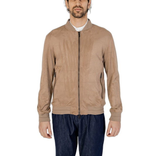 Hamaki-Ho Brown Polyester Bomber Hamaki-Ho