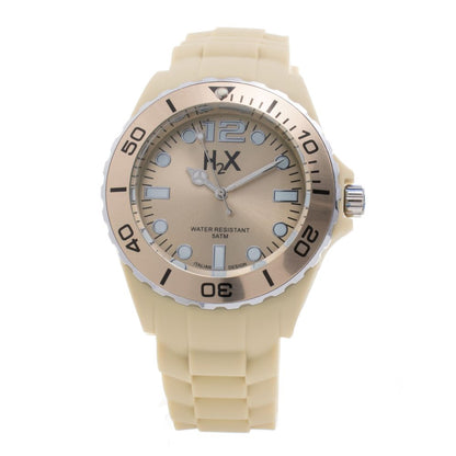Haurex Cream Rubber Sport Watch