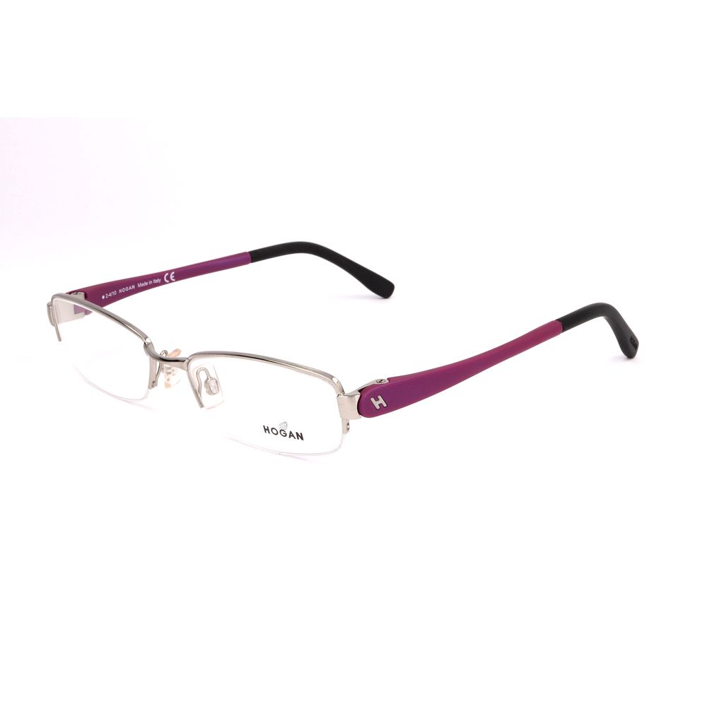 Hogan Gray Metal Glasses (Frames) Hogan
