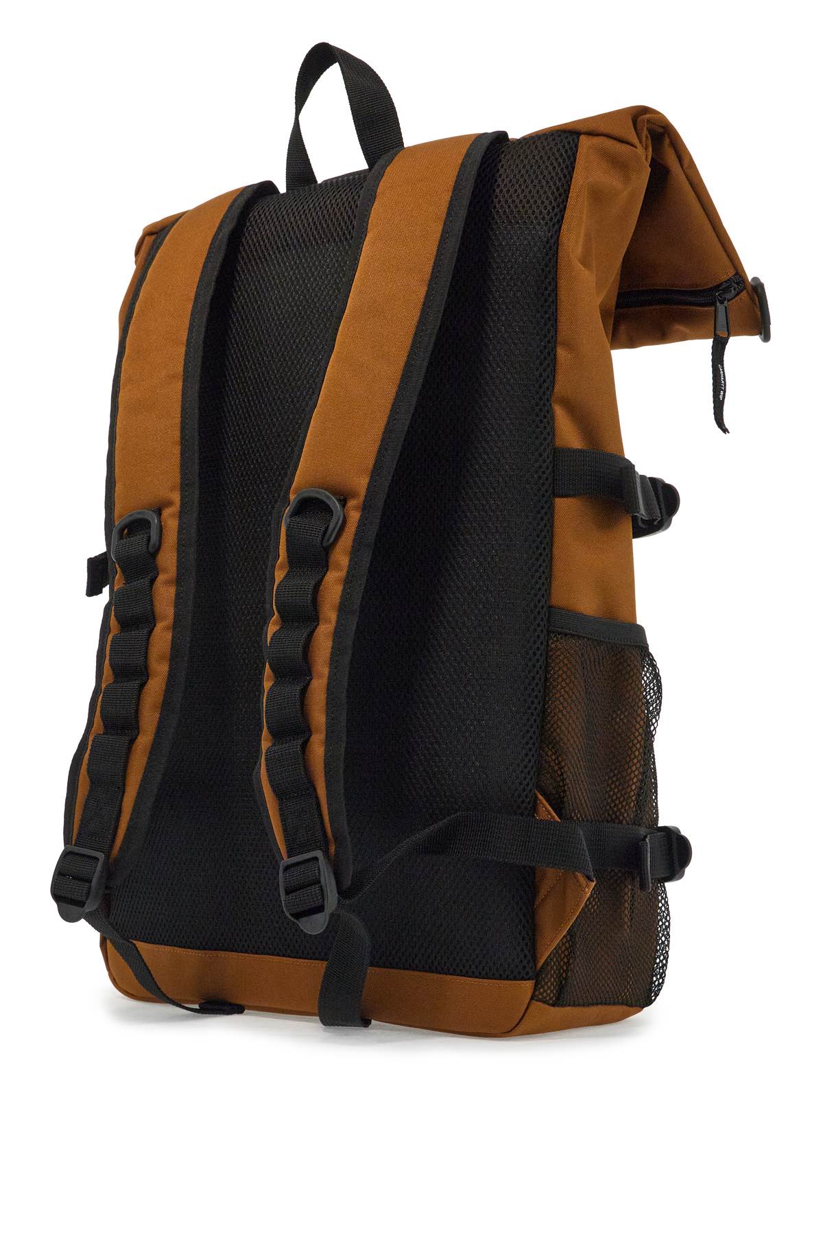 Front view with bag zipped and handles upright.