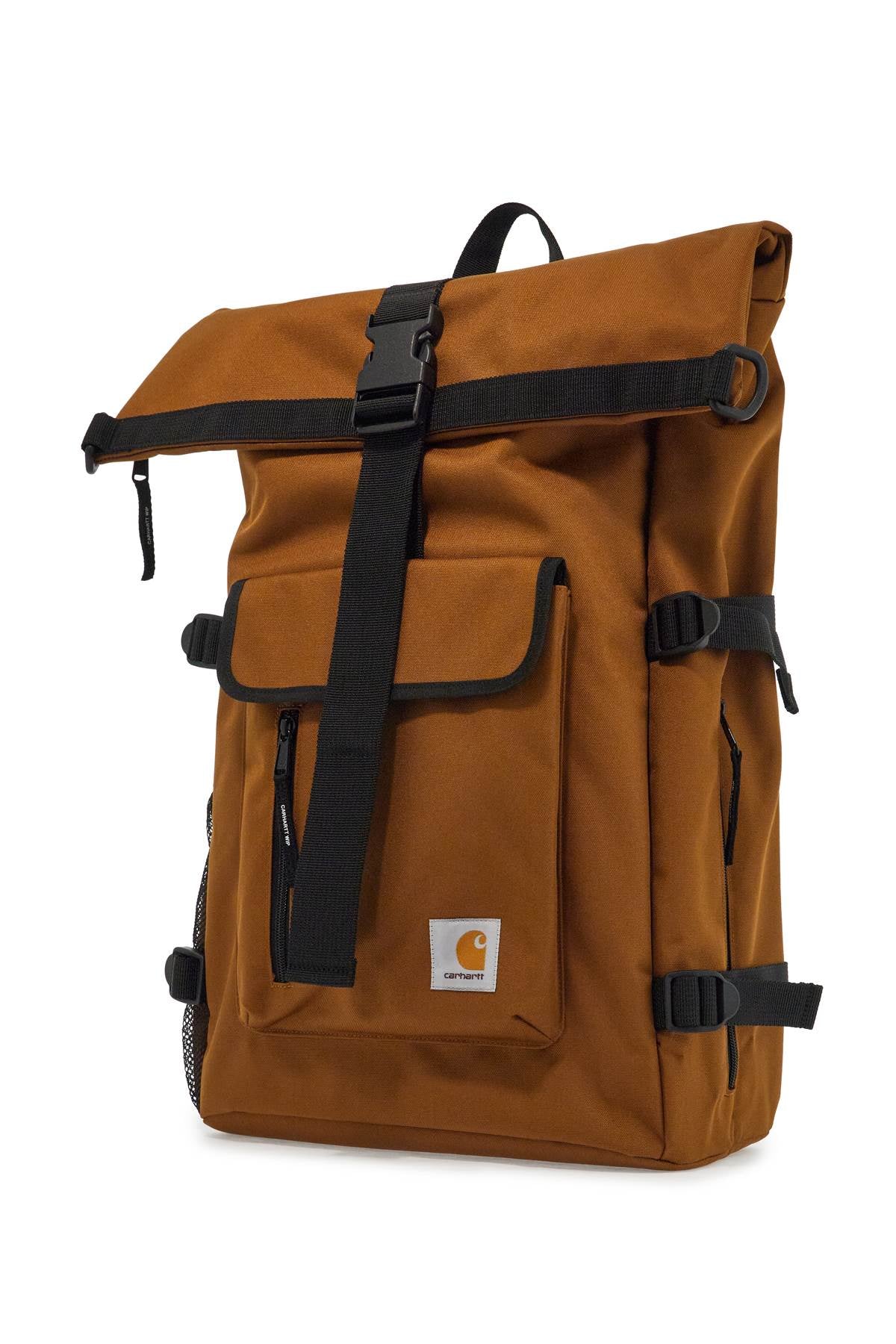 Front view with bag zipped and handles upright.