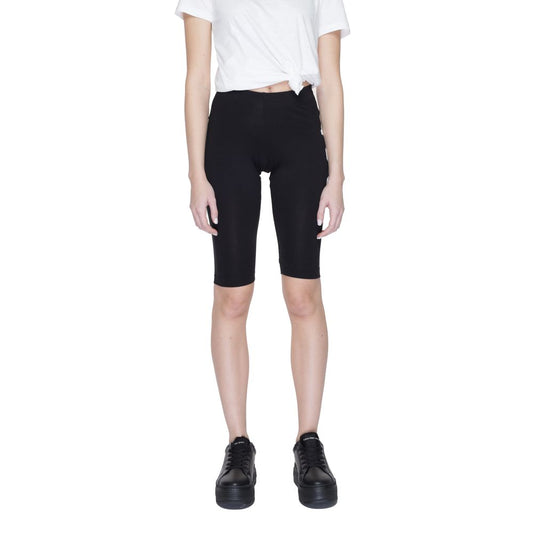 Icon Black Cotton Bermuda Shorts Icon