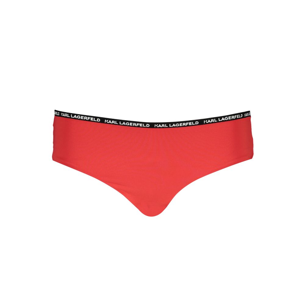 Karl Lagerfeld Rosso Poliammide Womens Swim Briefs
