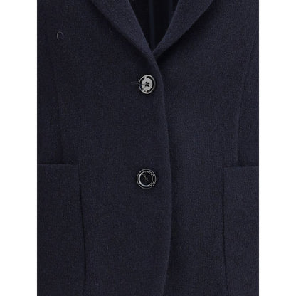 Lardini Blue Wool Blazer Lardini