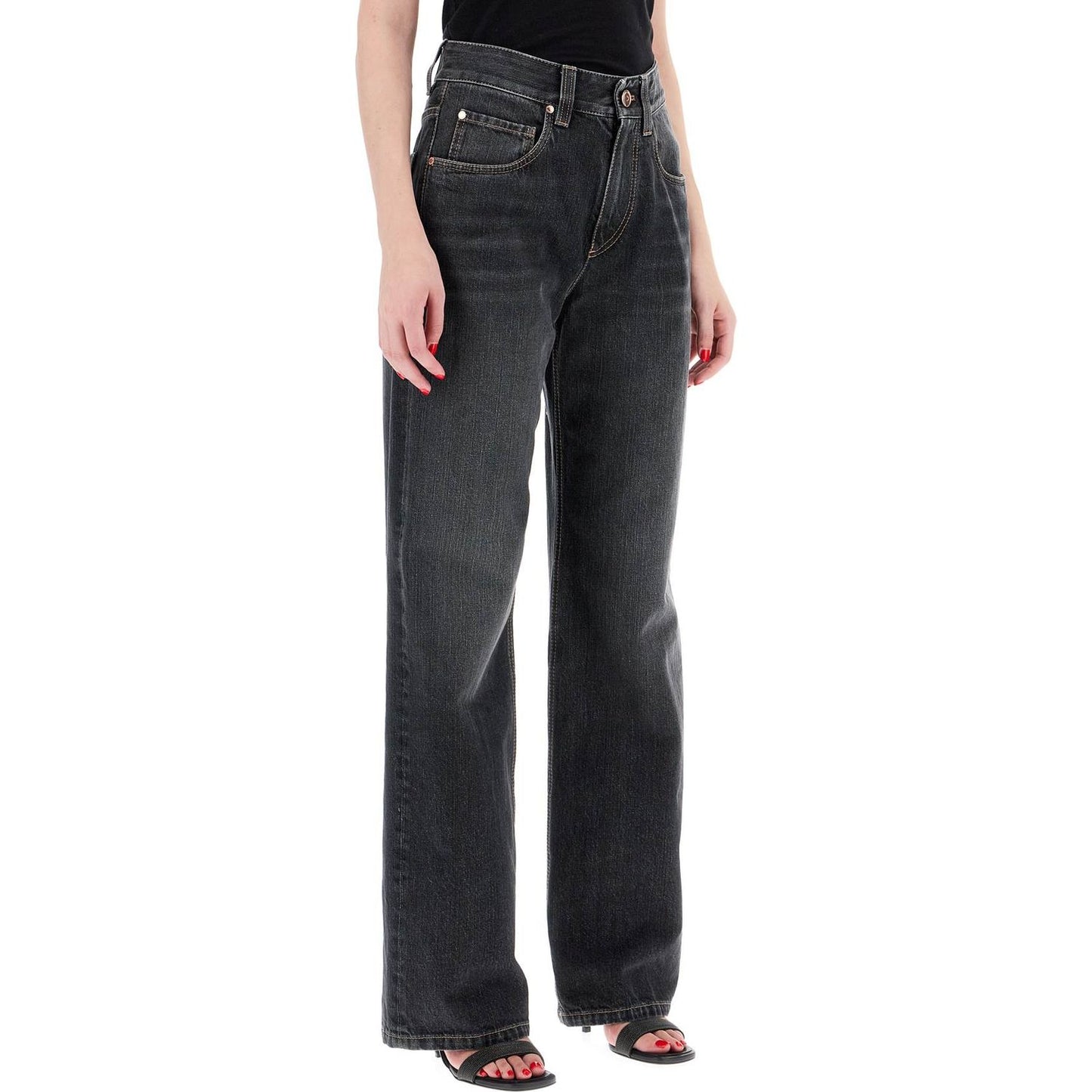 Brunello Cucinelli loose fit jeans with medium Jeans Brunello Cucinelli