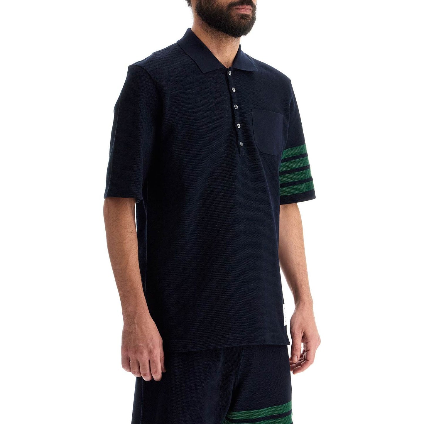 Thom Browne 4-bar polo shirt