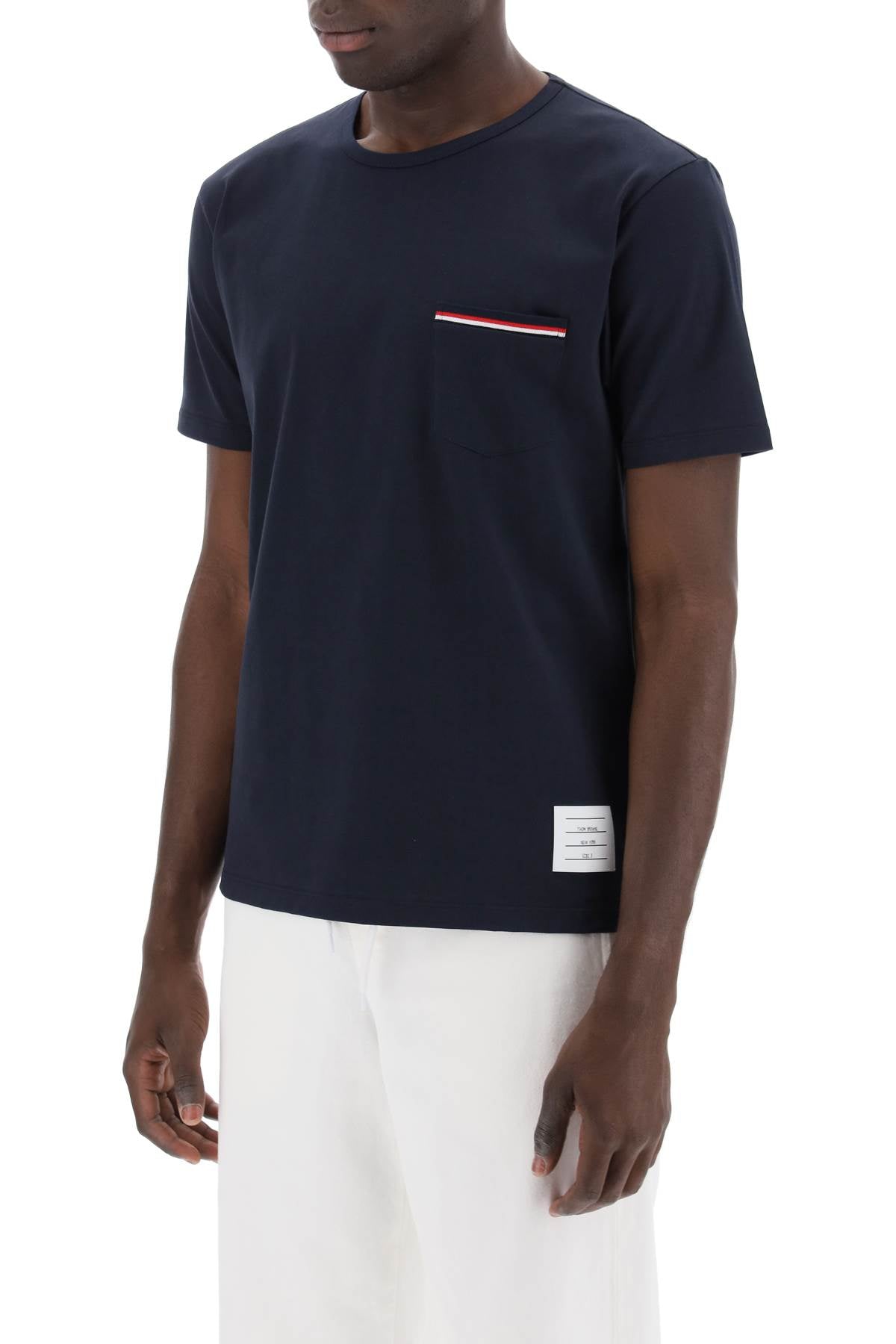 Thom Browne t-shirt con taschino rwb Topwear Thom Browne