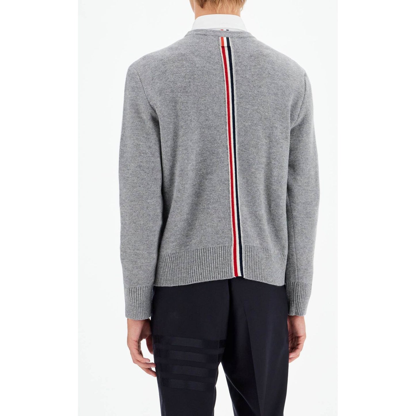 Thom Browne wool piqué crewneck pullover Knitwear Thom Browne