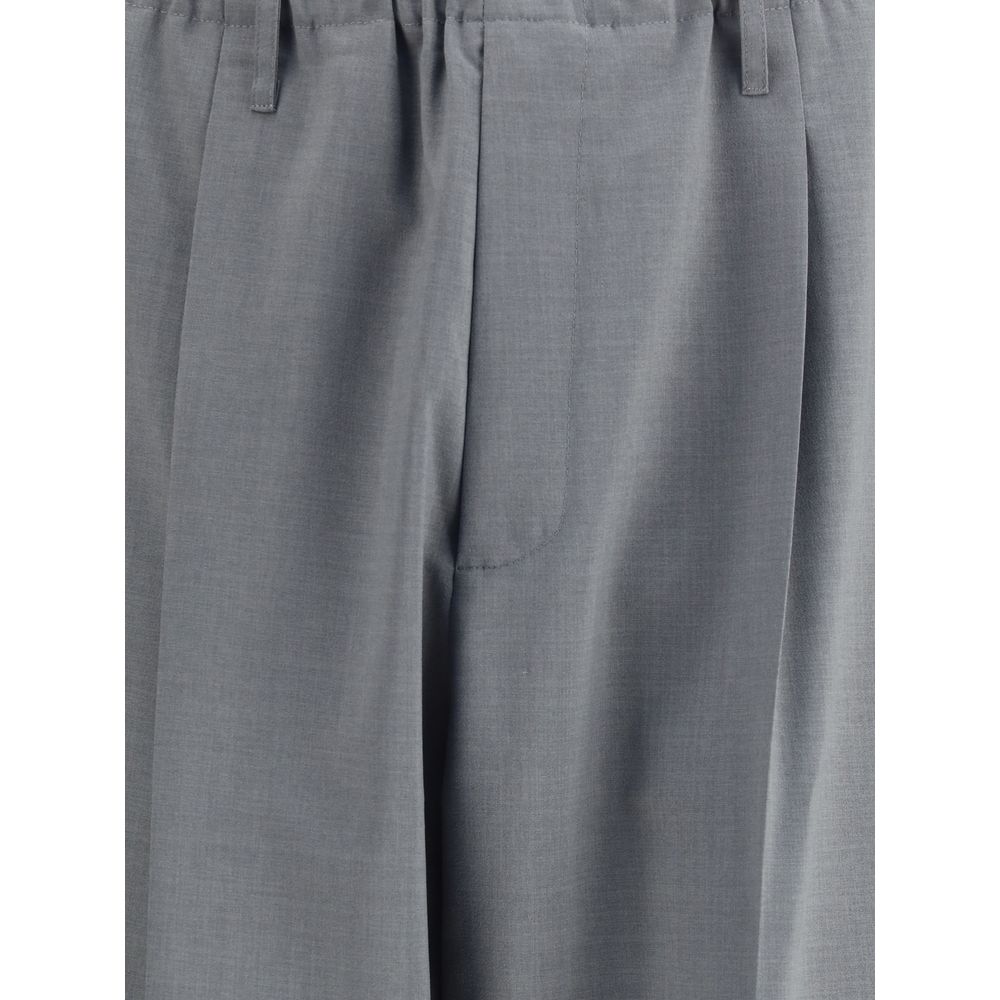 Magliano Gray Polyester Casual Pants Magliano