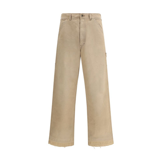 Margiela Beige Cotton Casual Pants Margiela