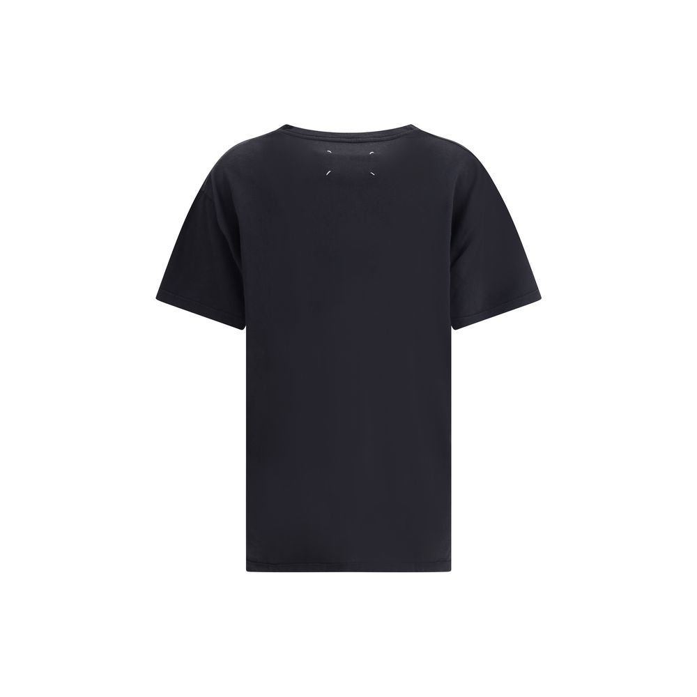 Margiela Black Cotton T-Shirt Margiela