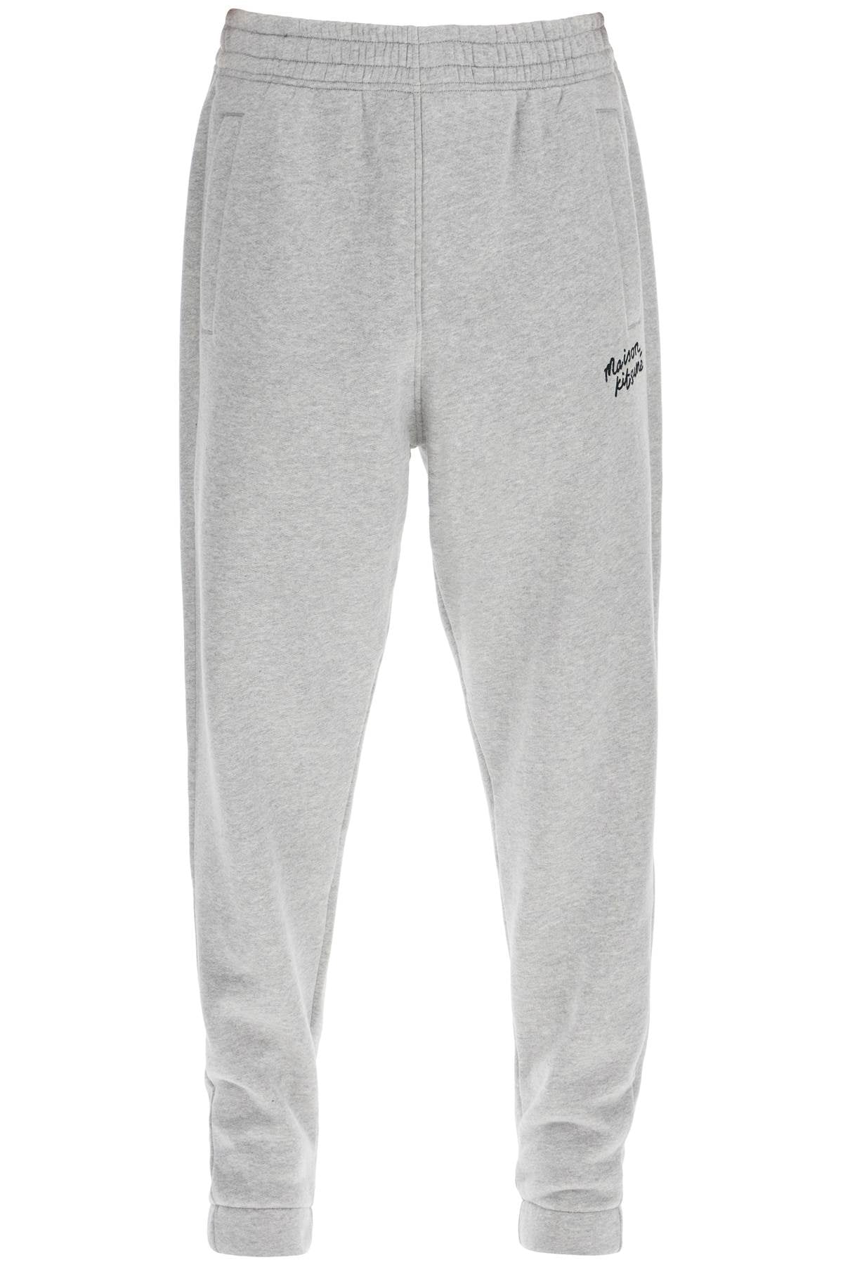 Maison Kitsune comfort joggers with embroidery Trousers Maison Kitsune