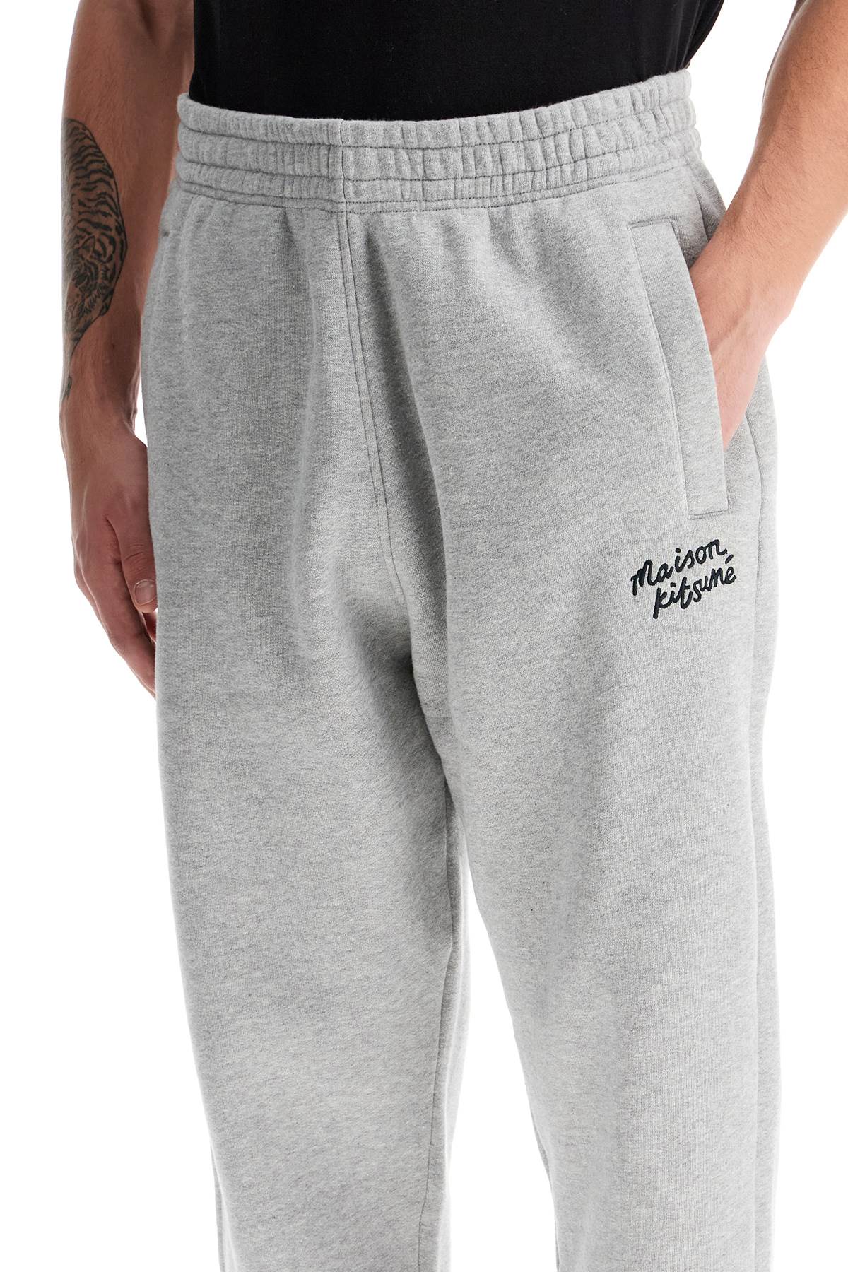 Maison Kitsune comfort joggers with embroidery Trousers Maison Kitsune