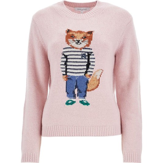 Maison Kitsune sweater with intarsia Knitwear Maison Kitsune