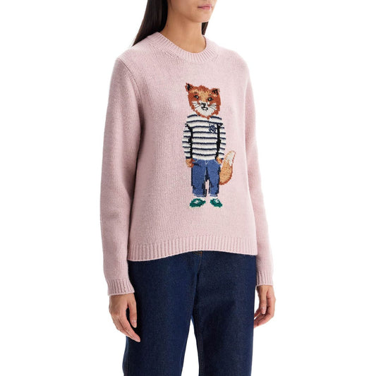 Maison Kitsune sweater with intarsia Knitwear Maison Kitsune