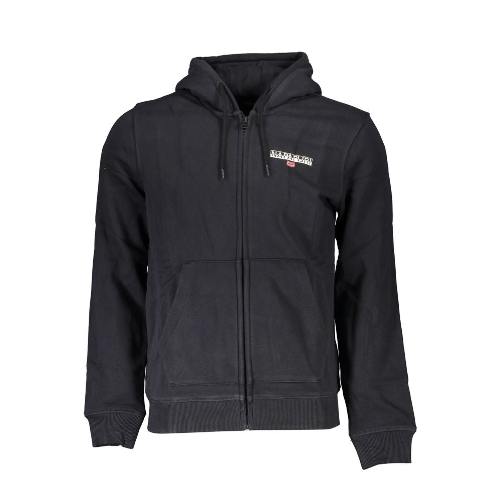 Napapijri Black Cotton Men's Hoodie Napapijri