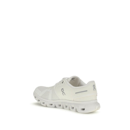 ON White Recycled Polyester Athletic Sneakers ON