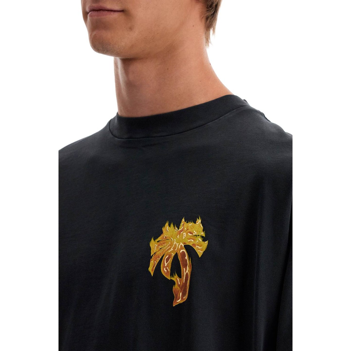 Palm Angels 'burning palm oversized t Topwear Palm Angels