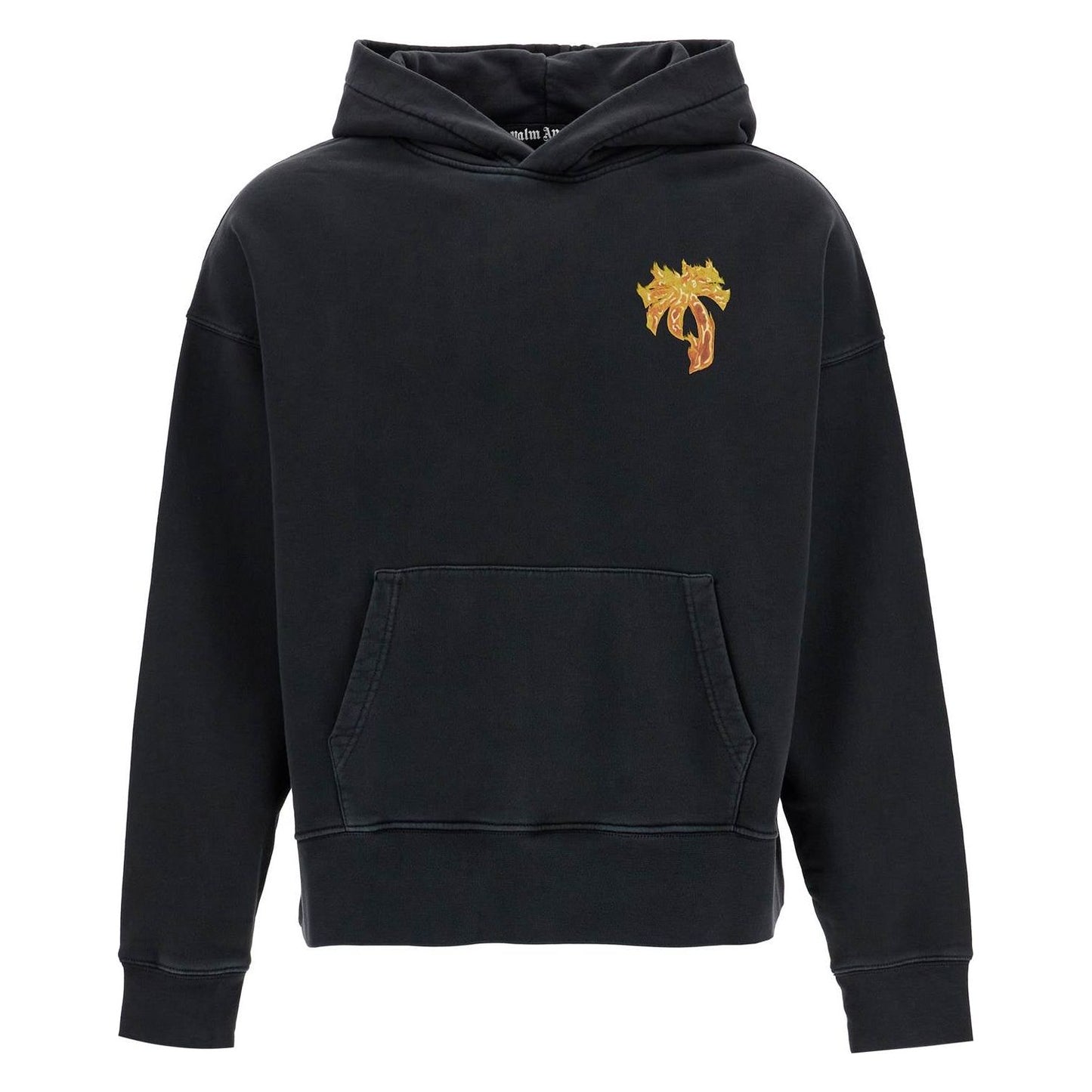 Palm Angels 'burning palm oversized hoodie with hood' Topwear Palm Angels