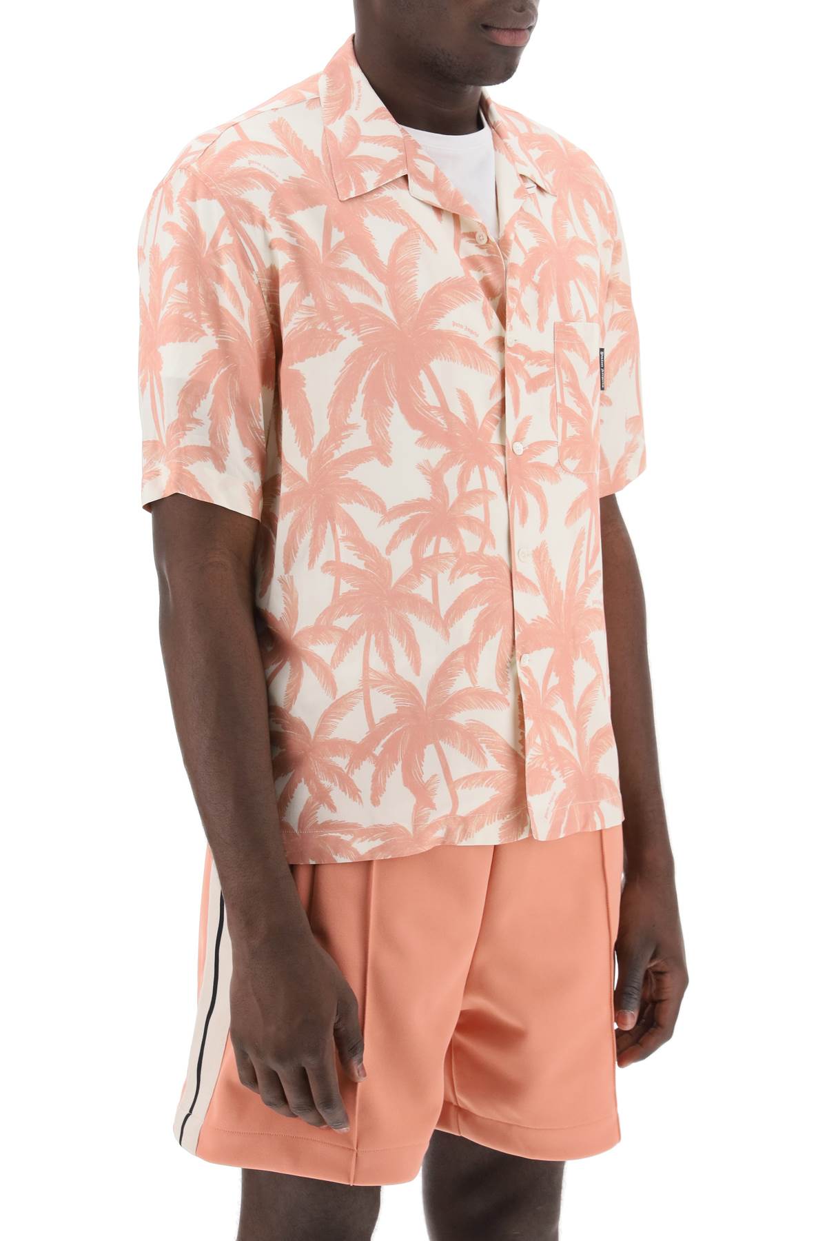 Palm Angels bowling shirt with palms motif Shirts Palm Angels