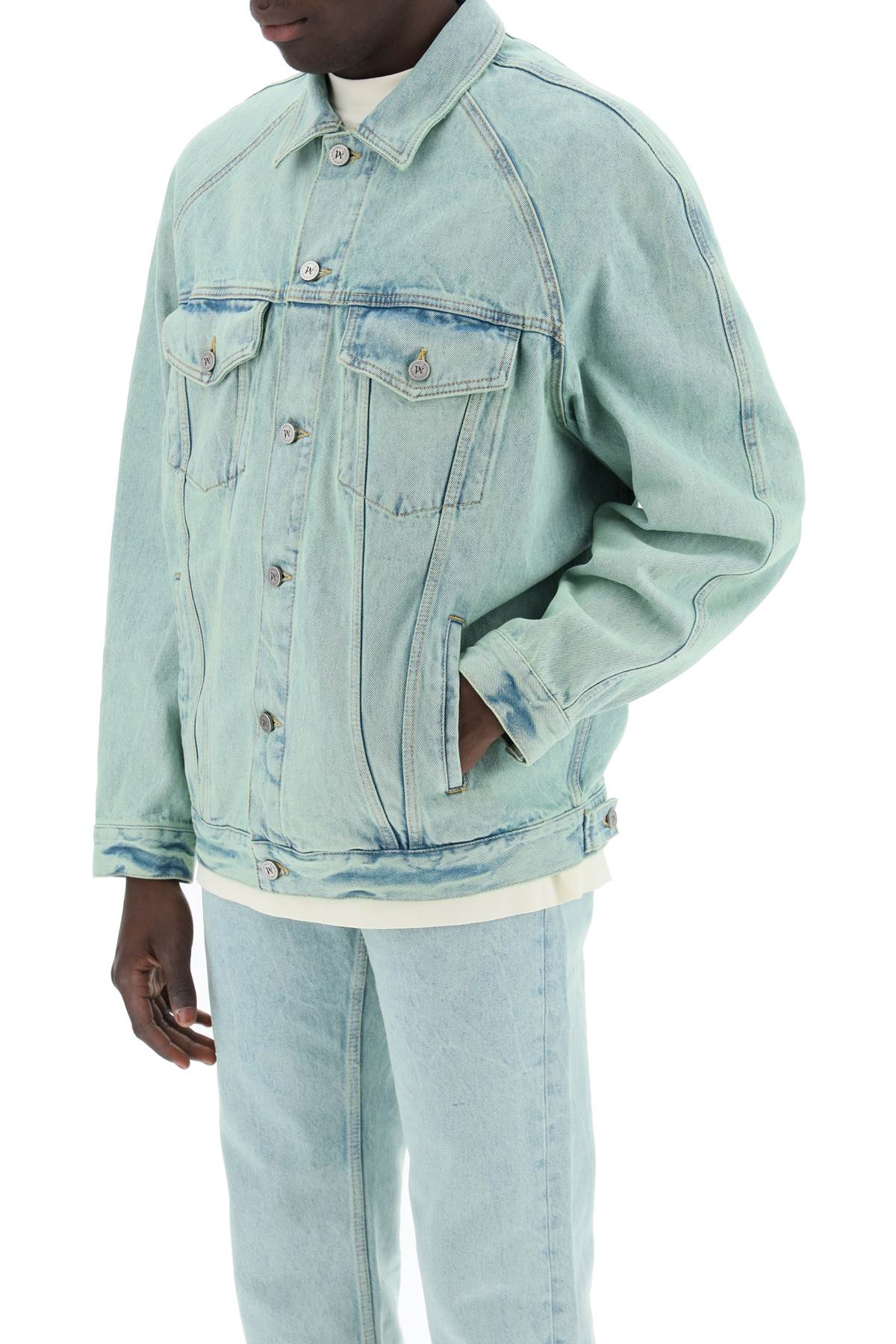 Palm Angels "denim overdye jacket Jackets Palm Angels