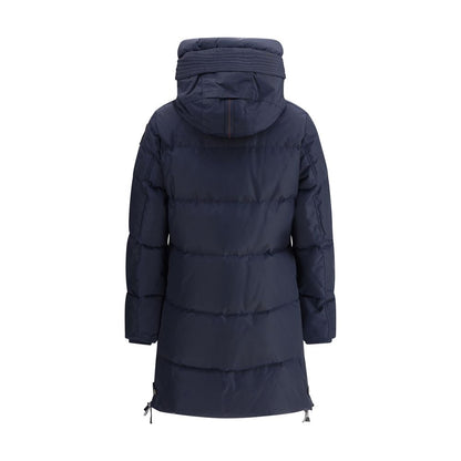 Parajumpers Blue Nylon Full-Length Jacket Parajumpers