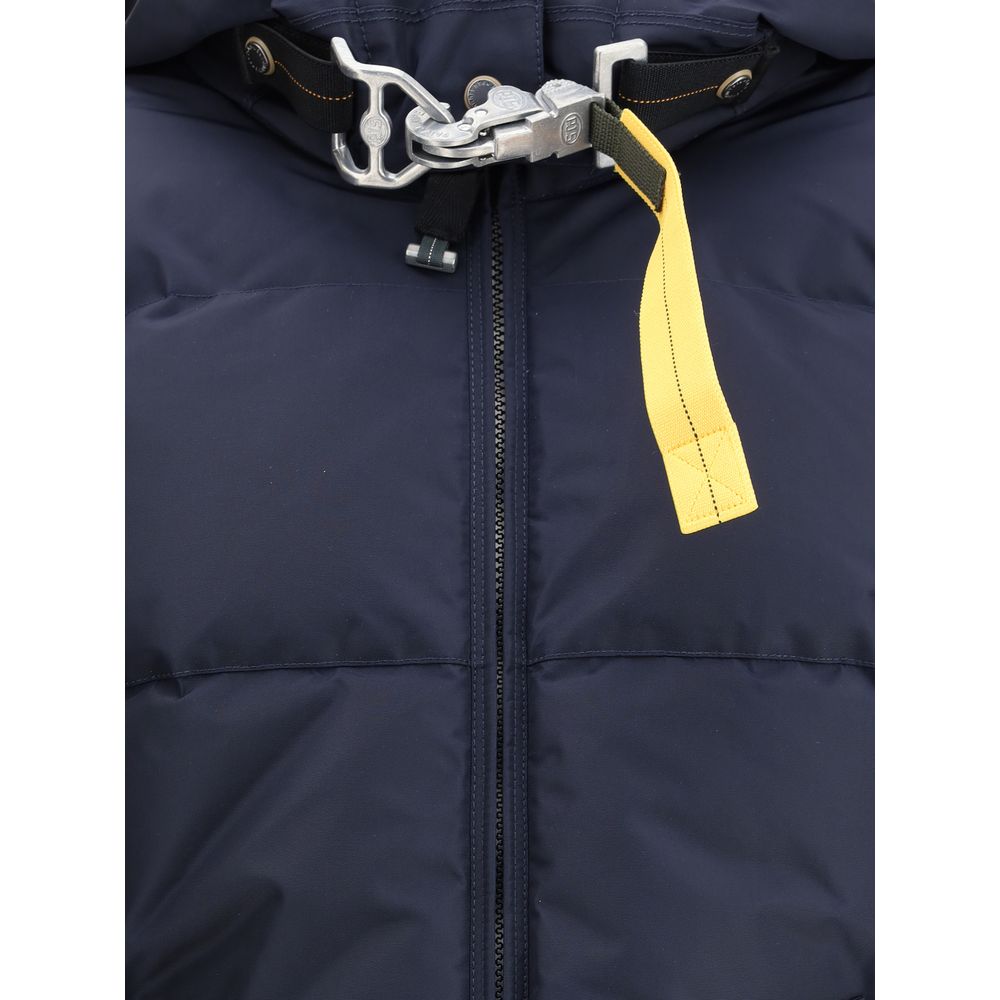 Parajumpers Blue Nylon Full-Length Jacket Parajumpers