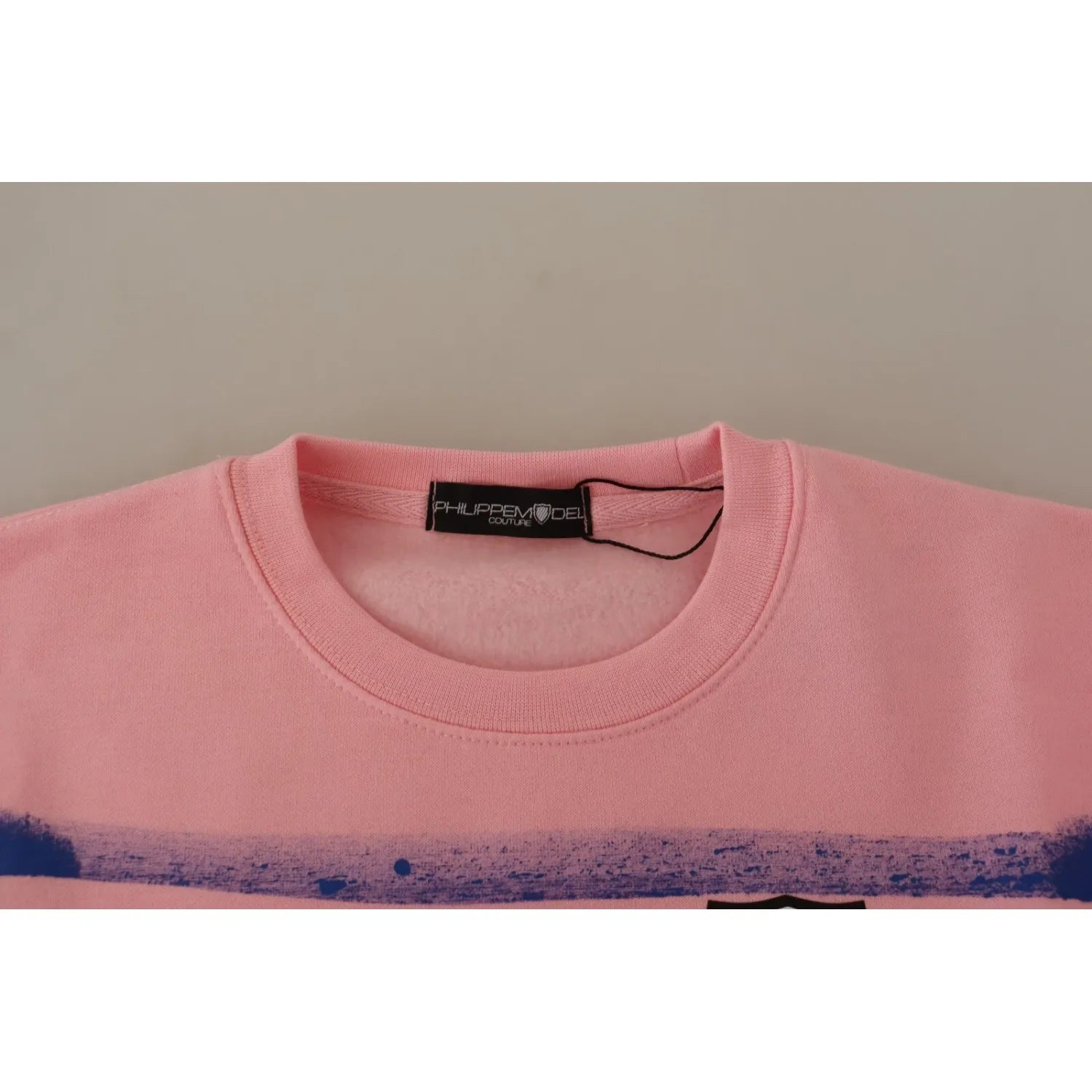 Philippe Model Pink Printed Long Sleeves Pullover Sweater