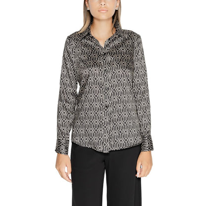 Rinascimento Black Polyester Blouse Rinascimento