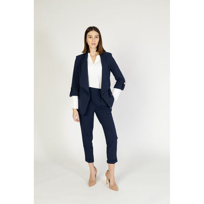Rinascimento Blue Polyester Blazer