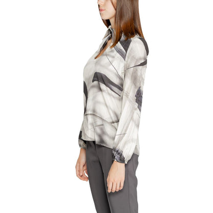 Rinascimento Gray Viscose Blouse Rinascimento