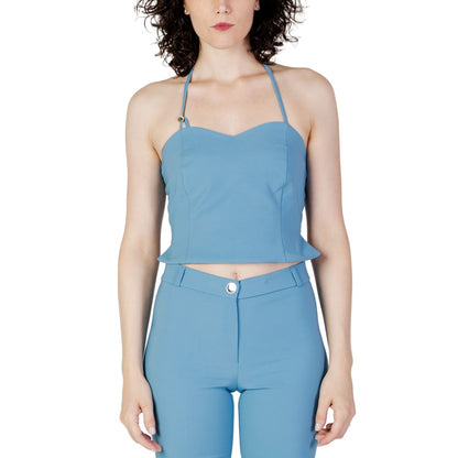 Rinascimento Turquoise Polyester Top