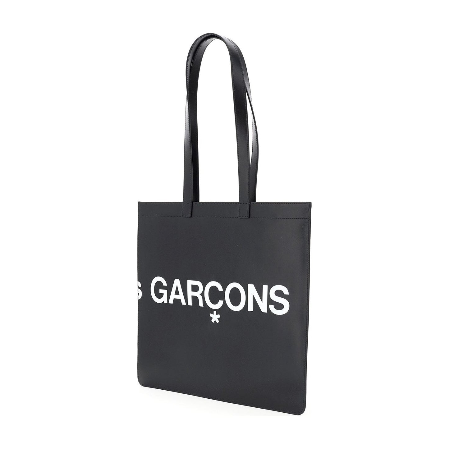 Comme Des Garcons Wallet leather tote bag with logo Shopper Comme Des Garcons Wallet