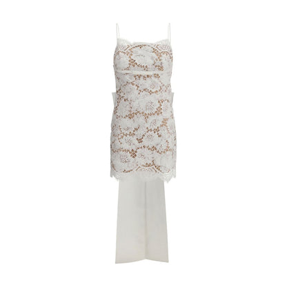 Self-Portrait White Nylon Casual Dress